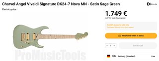Charvel DK24-7 Angel Vivaldi Signature + gigbag