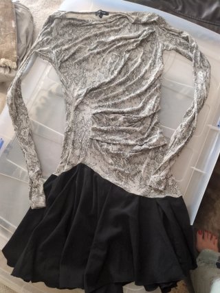 Vestido Denny Rose Negro/Gris