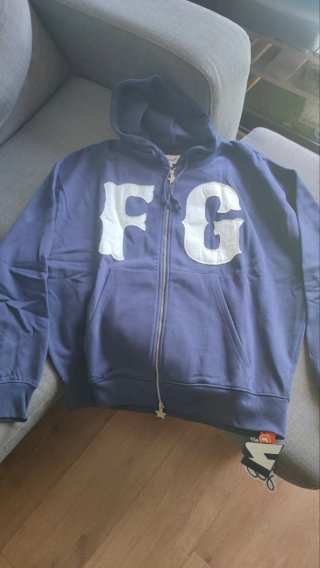 Sudadera FakeGods cremallera azul Talla L