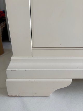 Mueble TV estilo provenzal francés beige/gris