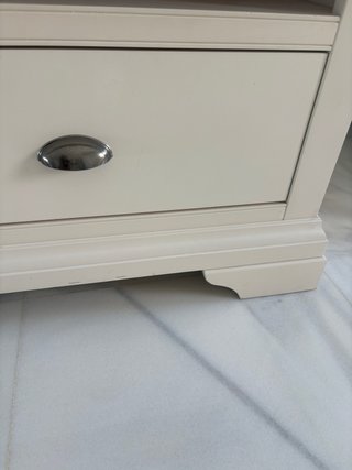 Mueble TV estilo provenzal francés beige/gris