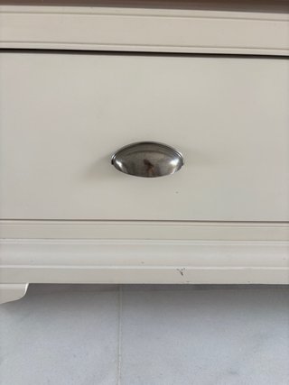 Mueble TV estilo provenzal francés beige/gris