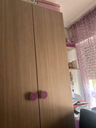 Dormitorio infantil litera con cajones y armario