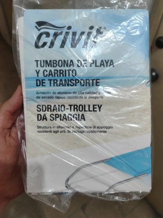 Hamaca/Tumbona plegable con ruedas – Sin usar