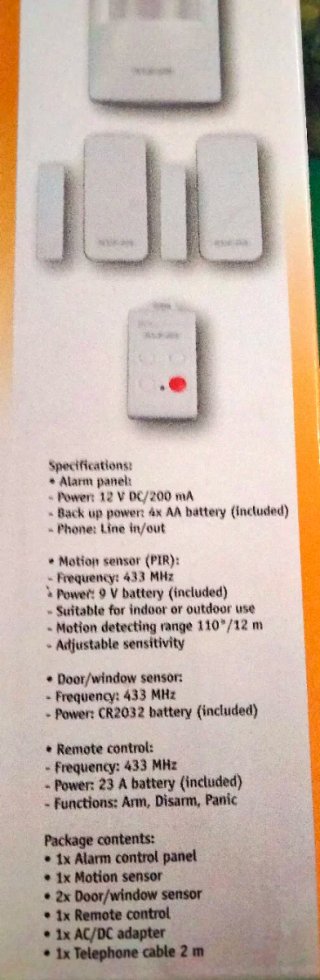 Sistema de Alarma König Wireless SEC-ALARM200
