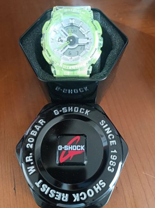 G-Shock Reloj Transparente Verde