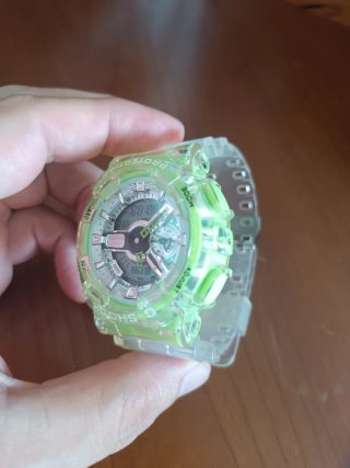 G-Shock Reloj Transparente Verde