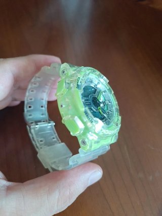 G-Shock Reloj Transparente Verde