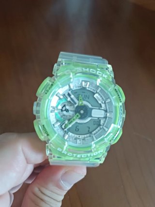G-Shock Reloj Transparente Verde