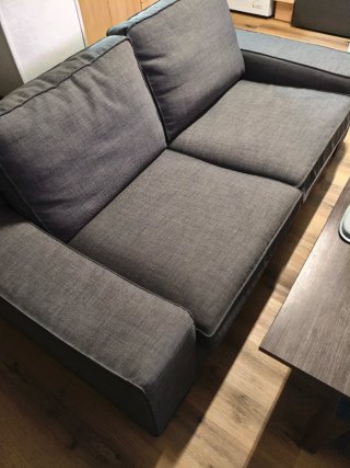 Sofá Kivik Ikea Gris Tela