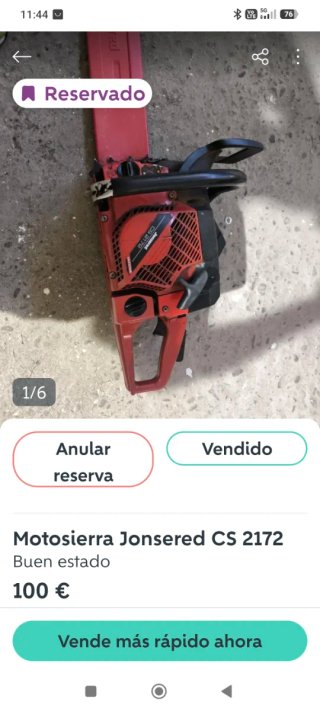 Motosierra Jonsered CS 2172