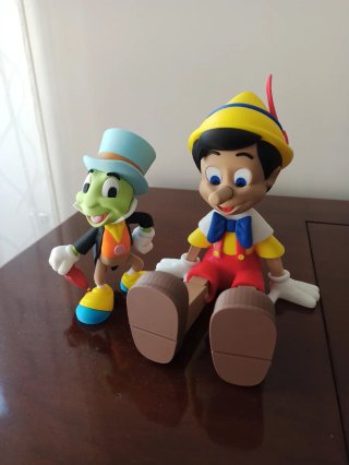 Set Pinocchio e Grillo Stampa 3D, naso allungabile
