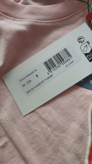 Camiseta Kenzo Paris Talla S Elefante Rosa