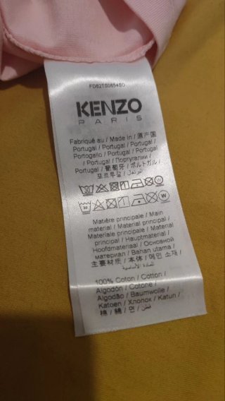 Camiseta Kenzo Paris Talla S Elefante Rosa