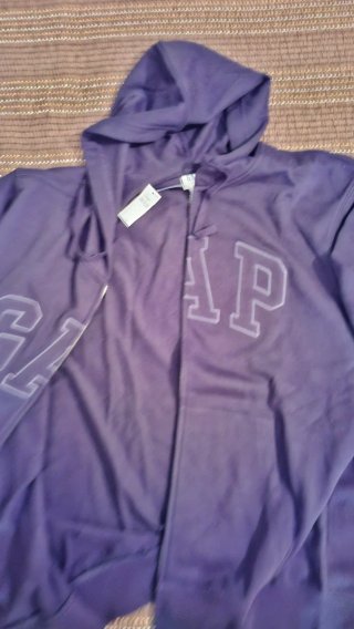 Sudadera GAP cremallera negro talla L