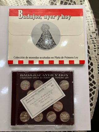 Colección Medallas Plata 925 Badajoz Ayer y Hoy