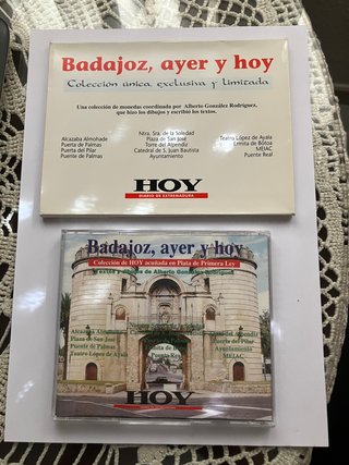Colección Medallas Plata 925 Badajoz Ayer y Hoy