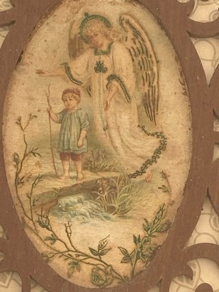 Precioso cuadro antiguo pintado a mano 1900s