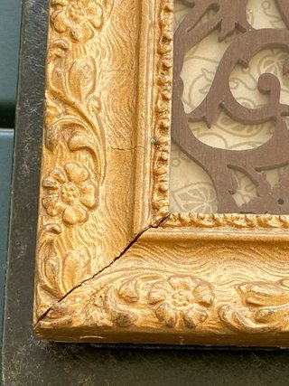 Precioso cuadro antiguo pintado a mano 1900s