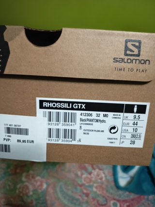 Zapatillas Salomon Phossili GTX Senderismo Negras
