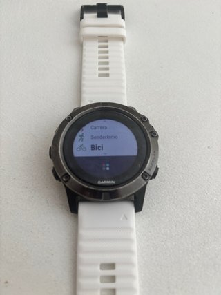 Garmin Fenix 5x Sapphire Plata y Blanco