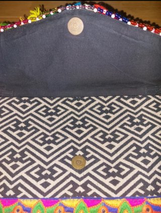 Bolso étnico Green Coast bordado
