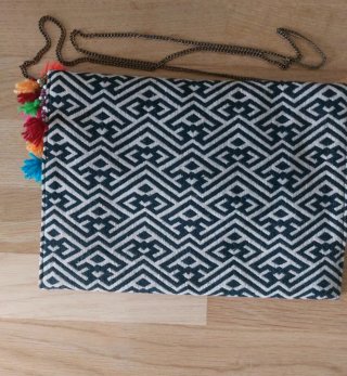 Bolso étnico Green Coast bordado