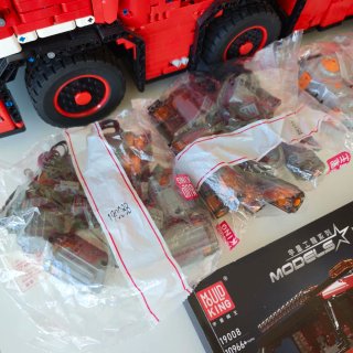 10996 Pcs Mould King 19008 Camión Grúa