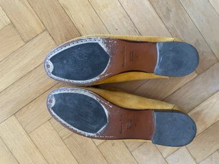 Mocasines Massimo Dutti flecos mostaza