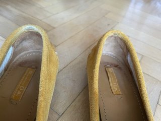 Mocasines Massimo Dutti flecos mostaza