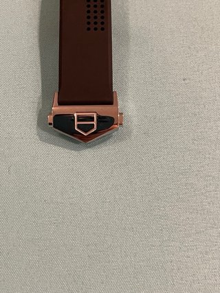 Correa TAG Heuer de caucho Negro mas cierre