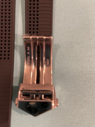 Correa TAG Heuer de caucho Negro mas cierre