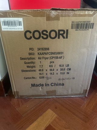Freidora de aire COSORI 5.5L - Sin estrenar