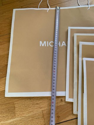 6 Bolsas de Papel Michael Kors Marrones