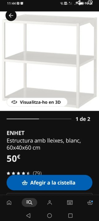 Estantería Ikea Enhet Azul