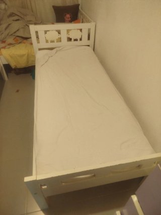 Cama infantil blanca