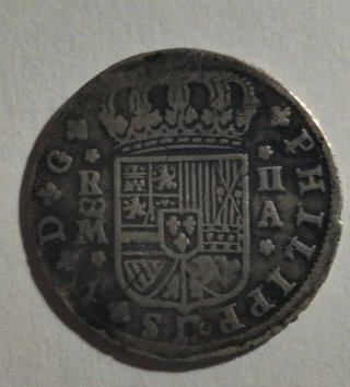 Moneda Antigua Escudo Real Corona