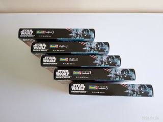 Lotti di 5 modelli Revell Star Wars Snowspeeder 1/52