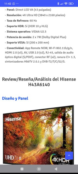 TV 43 4K HDR Smart TV