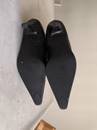 Botas altas negras de tacón