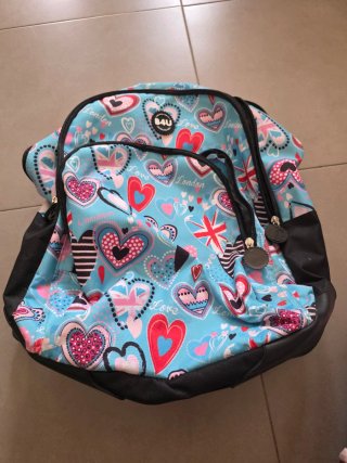 Mochila B4U Corazones y Union Jack
