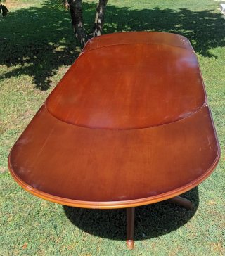 Parte superior mesa de madera extensible
