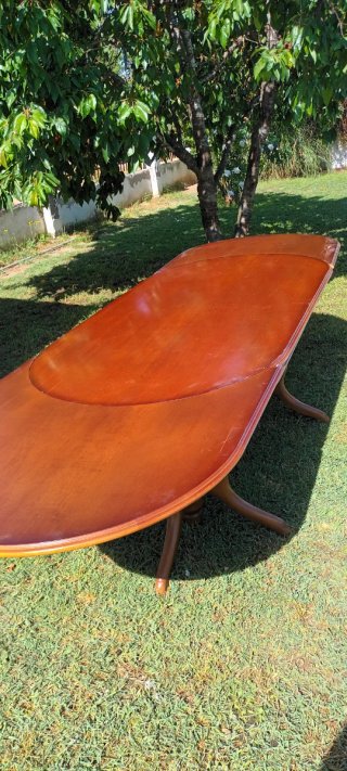 Parte superior mesa de madera extensible