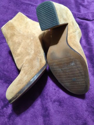 Botines beige/marrón