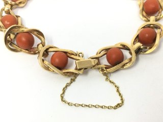 E469499-1 PULSERA ORO 18K CON CORAL