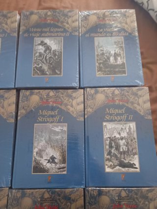 Lote de 12 libros de Julio Verne.