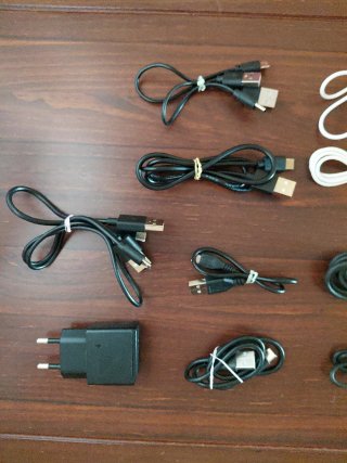 LOTE de Cables cargador USB y adaptadores