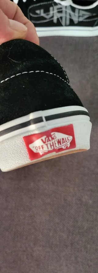 Zapatillas Vans Talla 37 Negras y Plateadas