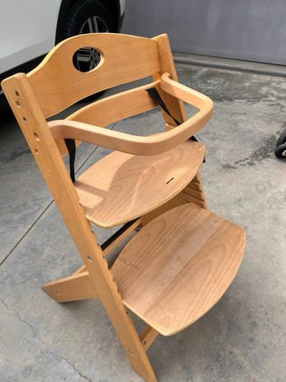 Silla de bebé madera para comer