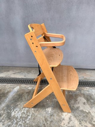 Silla de bebé madera para comer